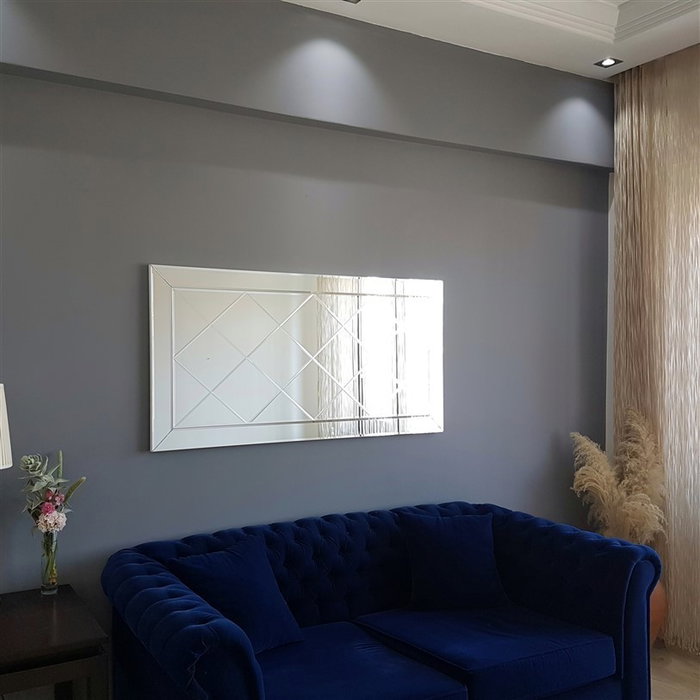 Hanah Home Espejo de Hotel A306Y Plateado